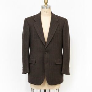 NWT Vtg Oakland Pure Wool Sport Coat Blazer Jacket Men’s 42 XT Brown Tweed Plaid